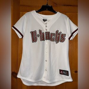 Majestic Diamond Backs baseball Jersey Size Med-before Nike bought rights